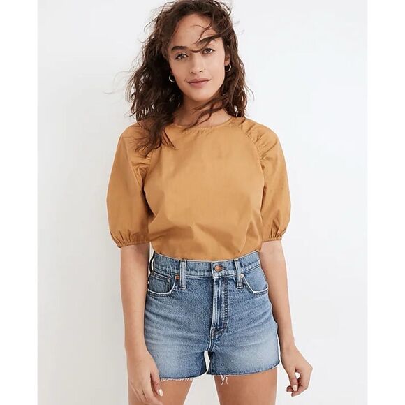 Madewell The Perfect Jean Short in Bartow Wash: TENCEL Denim Edition, Size 27 - Picture 1 of 14